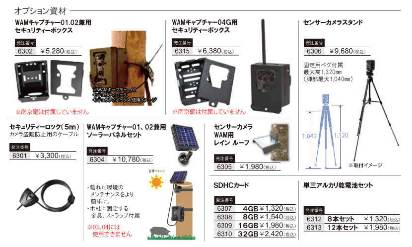 センサーカメラオプション