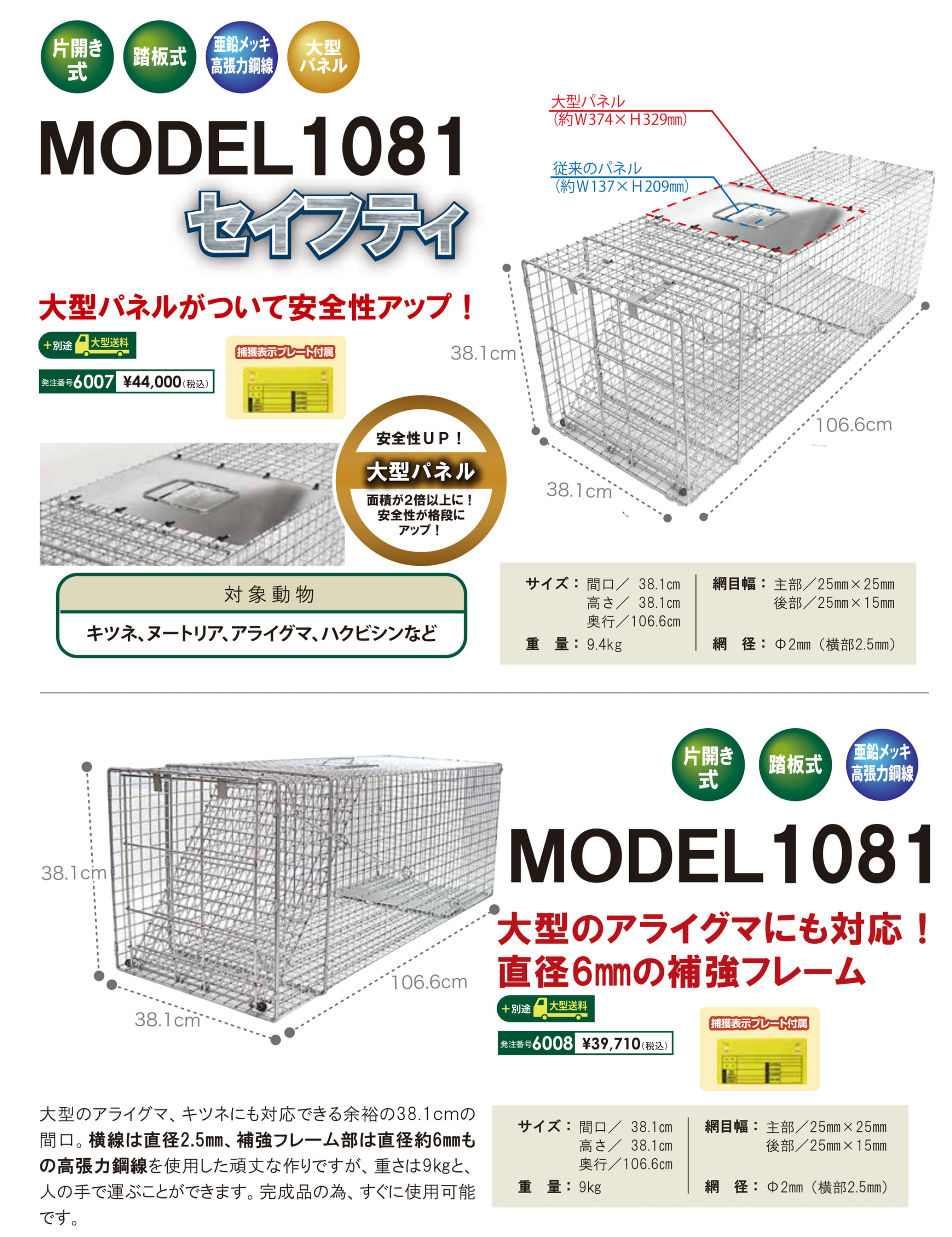 MODEL1081 、MODEL1081セイフティ